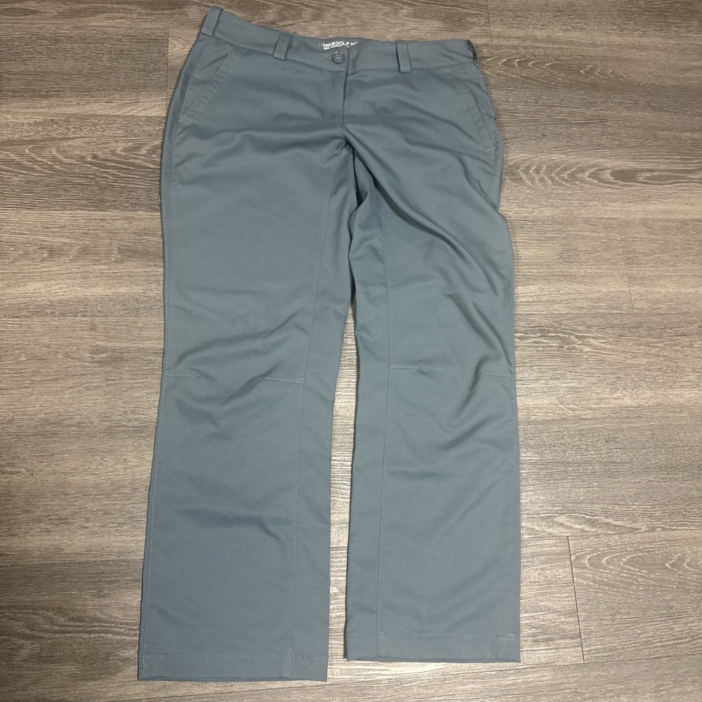 Nike Golf Tour Performance Dri-Fit Ash blue Active Stretch Pants, Women's Sz 8